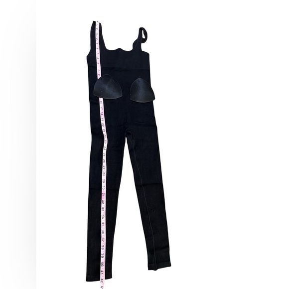 Women’s Black Shapewear Tank Full Jumpsuit Size Medium - Picture 2 of 6